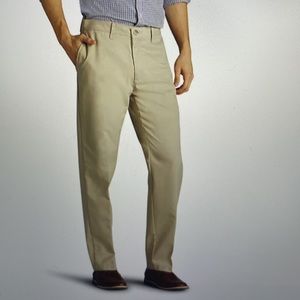 💙Men's Lee® Total Freedom Relaxed-Fit Stain Resistant Pants 33x30. Worn…